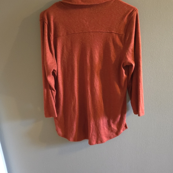 Red Button-Up Shirt - Picture 4 of 4